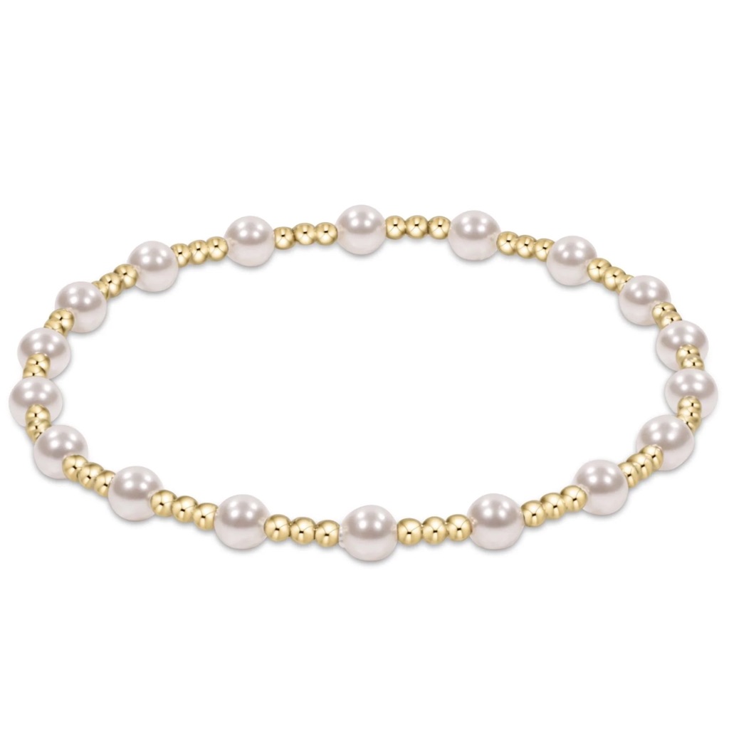 Enewton Classic Sincerity Pattern 4mm Bead Bracelet - Pearl 60$